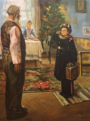 Неизвестный художник. Прибыл на каникулы